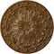 Ekena Millwork Foster Acanthus Leaf Medallion (Canopies up to 2 1/4"), 20 1/2"OD x 1 1/2"P, Smokey Topaz Crackle CM20FOSTC - alternate 1